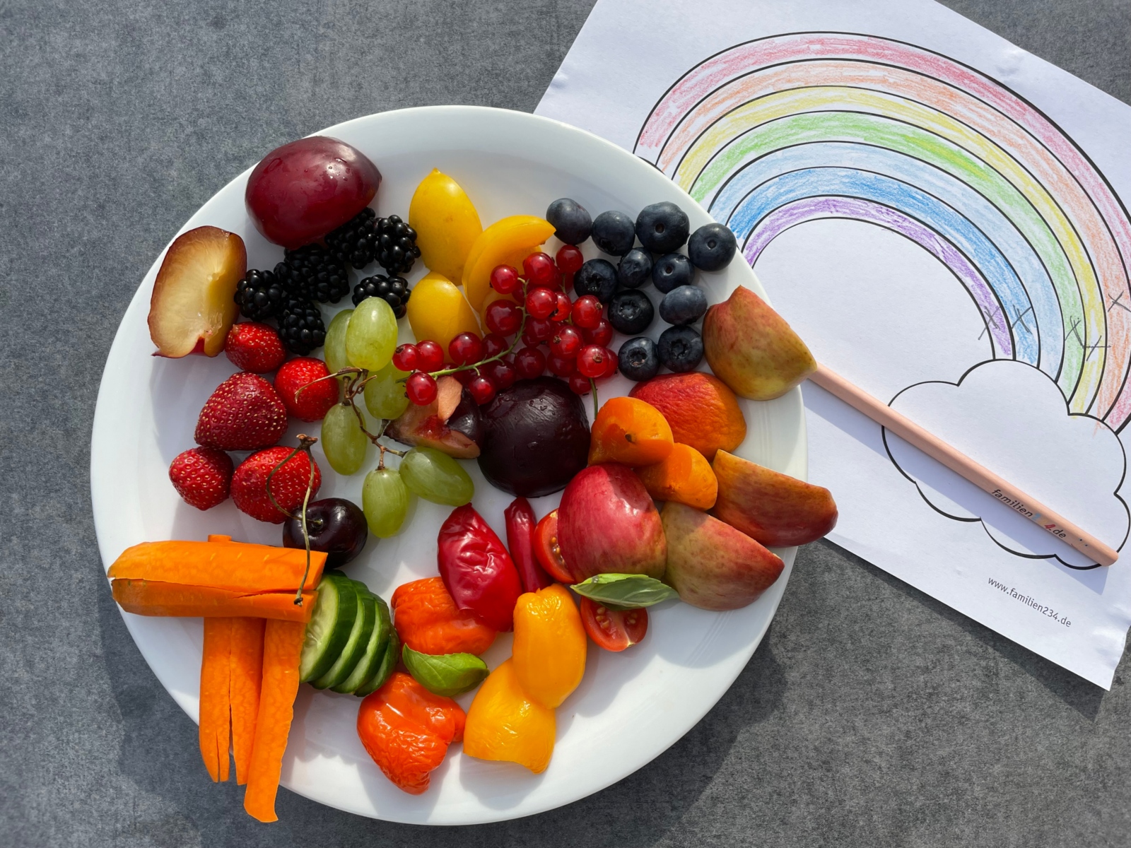 familien234 Essen mit dem Regenbogen1