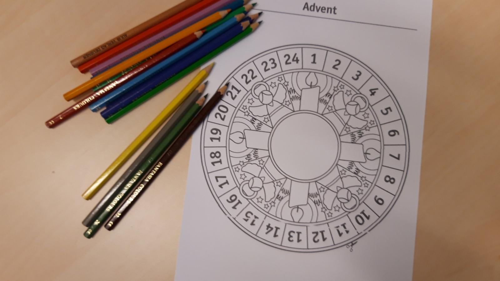 familien234 Advent basteln Advents-Mandala 1